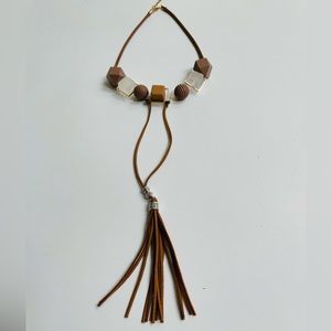 Rawhide  necklace